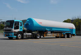 First Delivery of Japan’s Largest-Class LNG Tank Trailer