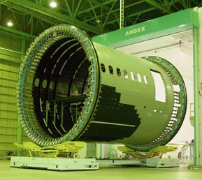 First Forward Fuselage for 787 Dreamliner Shipped