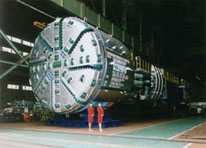 Kawasaki Completes TBM for Full Face Railway Tunnel Excavation