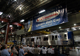 KMM Lincoln Plant Makes 1000th Rail Car