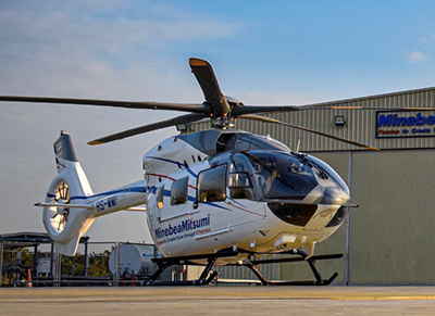 Kawasaki Delivers H145//BK117 D-3 Latest-model Helicopter to NMB 