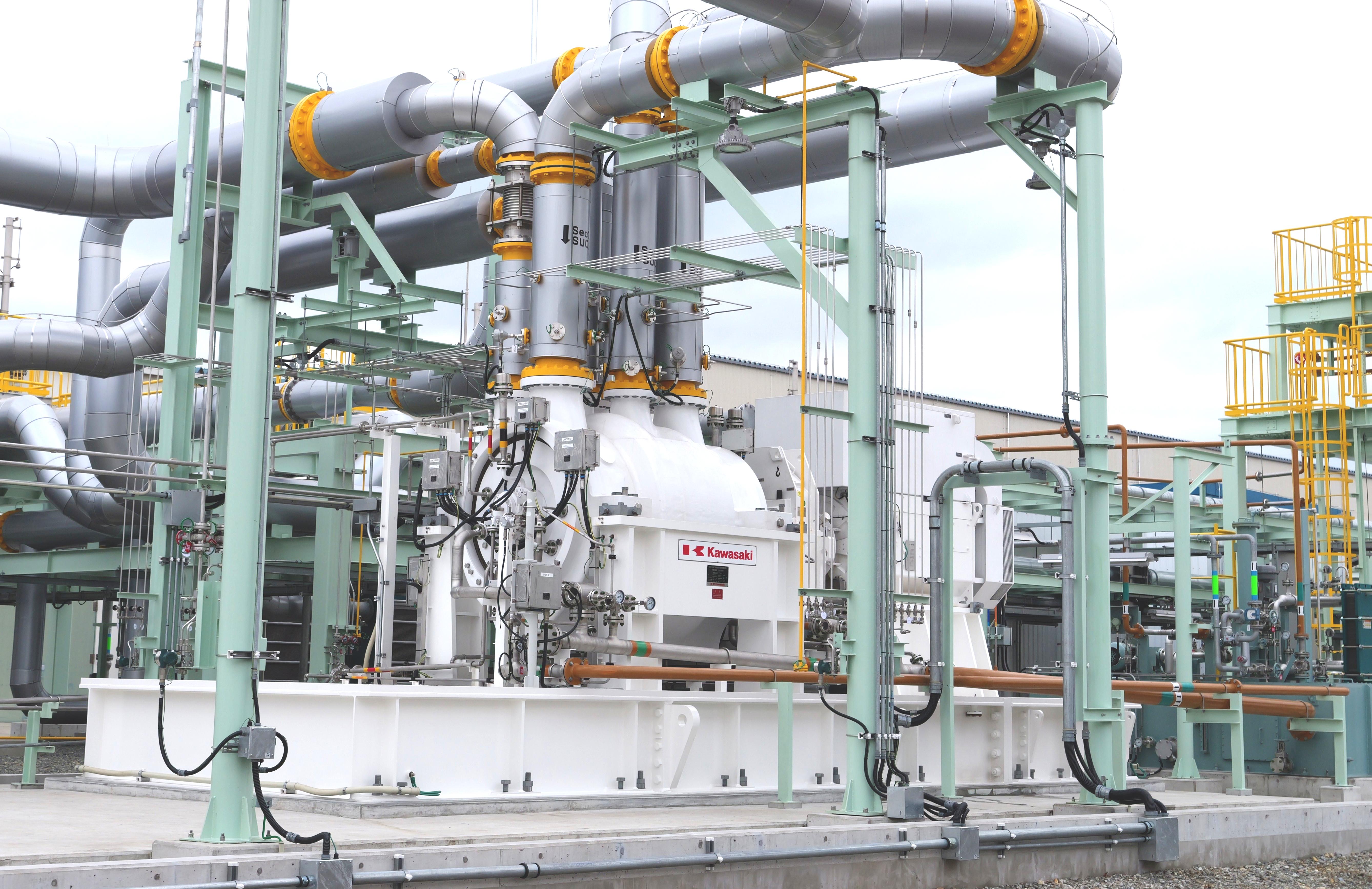 Demonstration facility of Centrifugal hydrogen compressor (Harima Works)