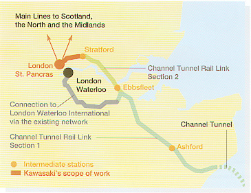 Kawasaki TBMs selected for Channel Tunnel Rail Link