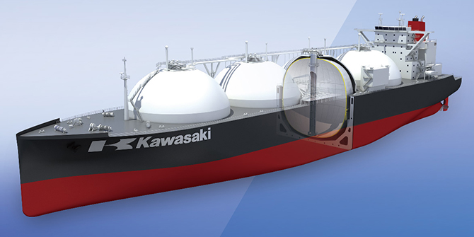 Large LNG Carrier with Newly Developed Tank