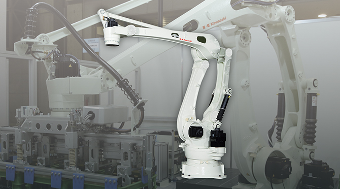 Uundgåelig Konvention krabbe High-Speed Palletizing Robot CP Series | Kawasaki Heavy Industries
