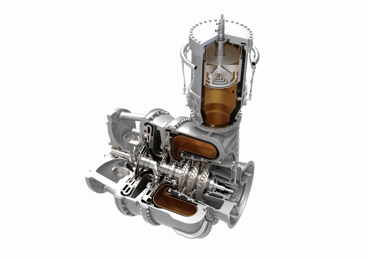 100% Hydrogen gas turbine power generator