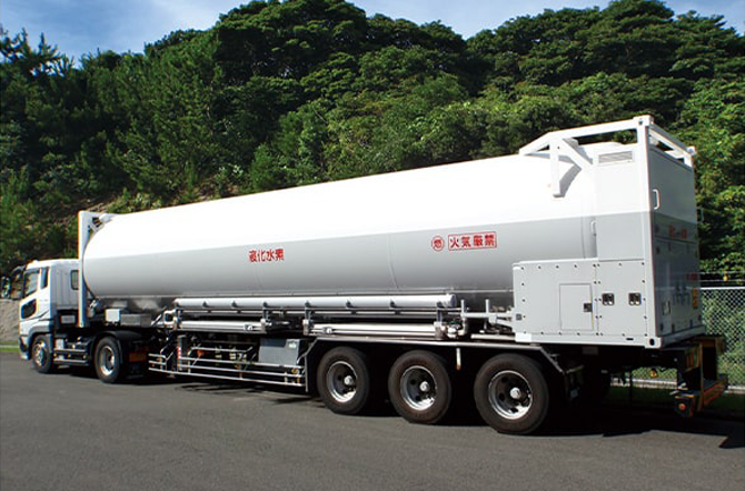 Liquefied hydrogen containers